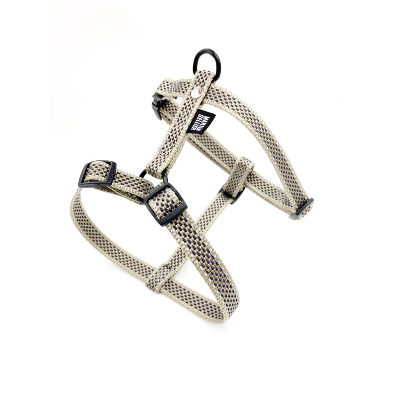 Harnais en Nylon Points Champagne / Emeraude
