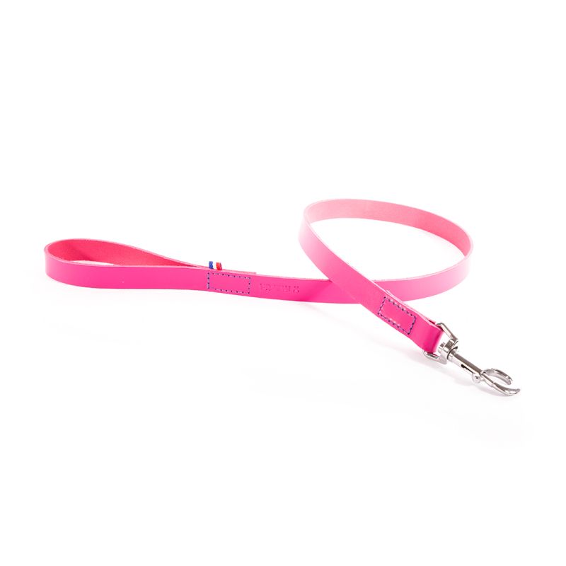 Laisse en Cuir 499 Bicolore Rose