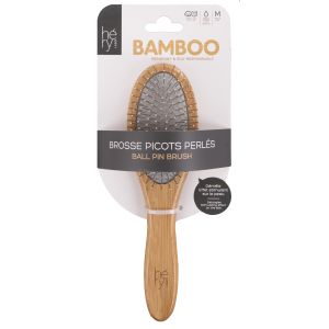 Brosse Picots Perles Bamboo