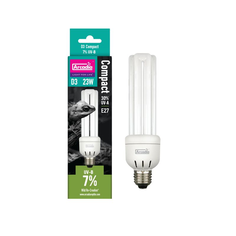 Arcadia D3 Compact Bulb 7% Uvb 23 Watt