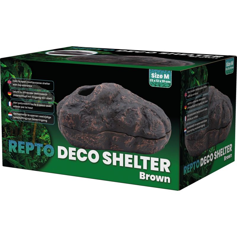 Repto Deco Shelter Brun