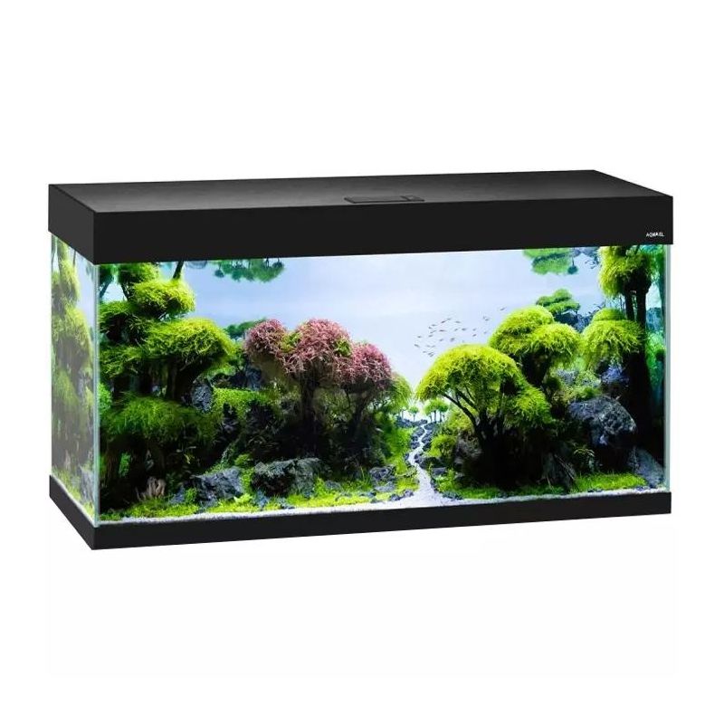Aquael AQUARIUM SET - OPTI SET 200 2.0 - Aquarium 101cm de 200L, éclairage équipé - NOIR ou BLANC