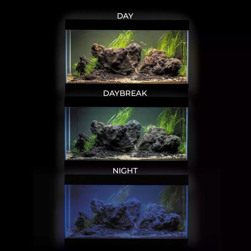 Aquael AQUARIUM SET - OPTI SET 200 2.0 - Aquarium 101cm de 200L, éclairage équipé - NOIR ou BLANC