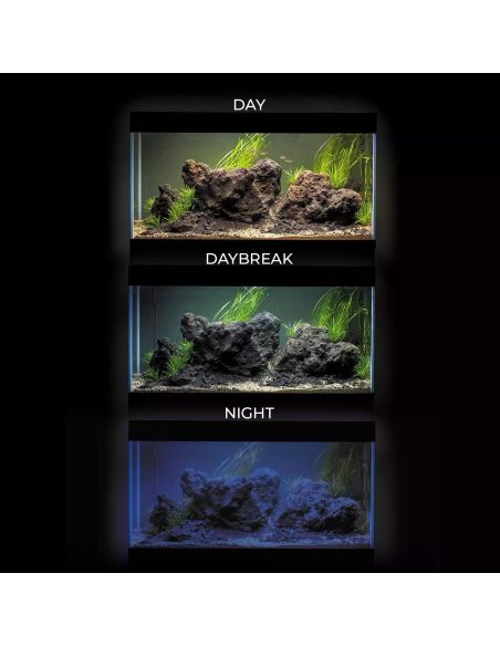 Aquael AQUARIUM SET - OPTI SET 200 2.0 - Aquarium 101cm de 200L, éclairage équipé - NOIR ou BLANC