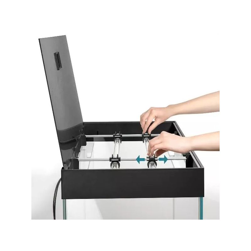 Aquael AQUARIUM SET - OPTI SET 200 2.0 - Aquarium 101cm de 200L, éclairage équipé - NOIR ou BLANC