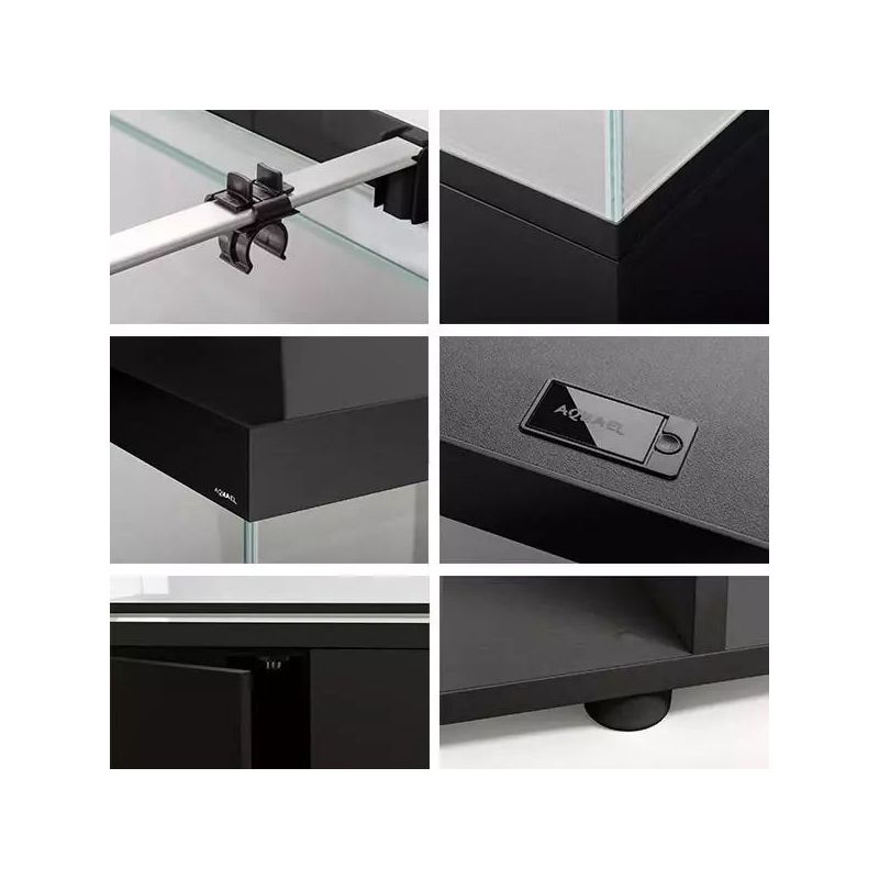 Aquael AQUARIUM SET - OPTI SET 200 2.0 - Aquarium 101cm de 200L, éclairage équipé - NOIR ou BLANC
