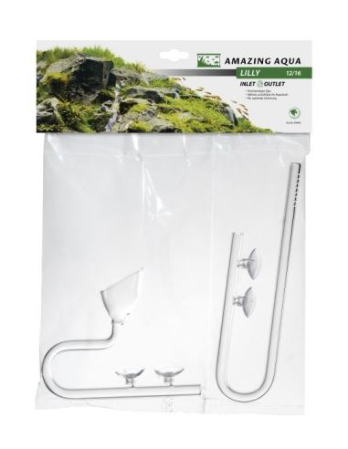 Cannes de Rejet et d'Aspiration en Verre Lilly Pipe M 12/16mm