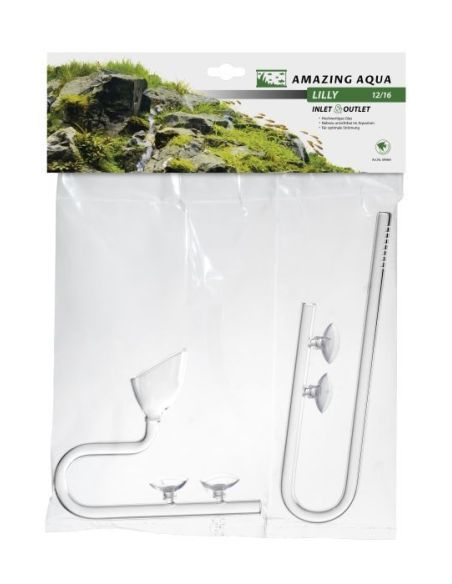 Cannes de Rejet et d'Aspiration en Verre Lilly Pipe M 12/16mm