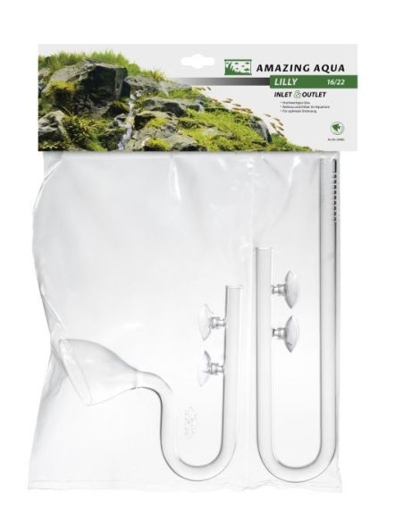 Cannes de Rejet et d'Aspiration en Verre Lilly Pipe L 16/22mm