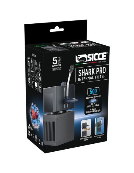Filtre Intérieur Shark Pro 500L/h - Sicce