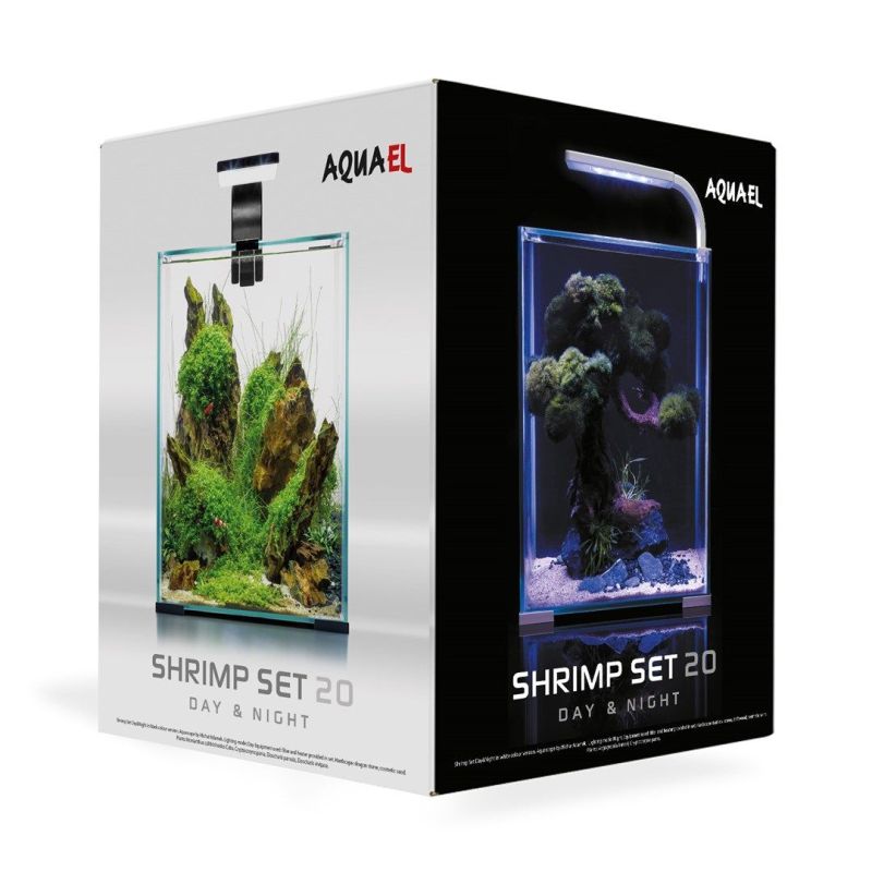 Aquarium Aquael Shrimp Set 20 Blanc