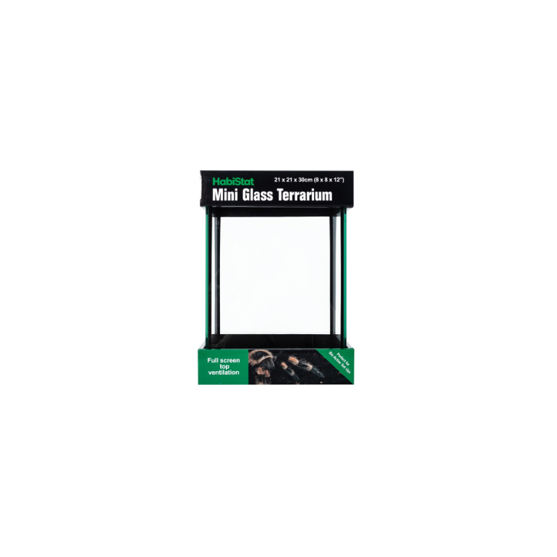 Mini Terrarium en Verre 20x20x30 - Habistat