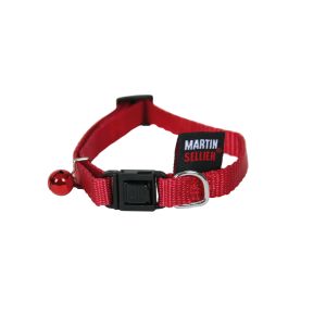 Collier chat en Nylon Rouge,Noir,Bleu,Rose