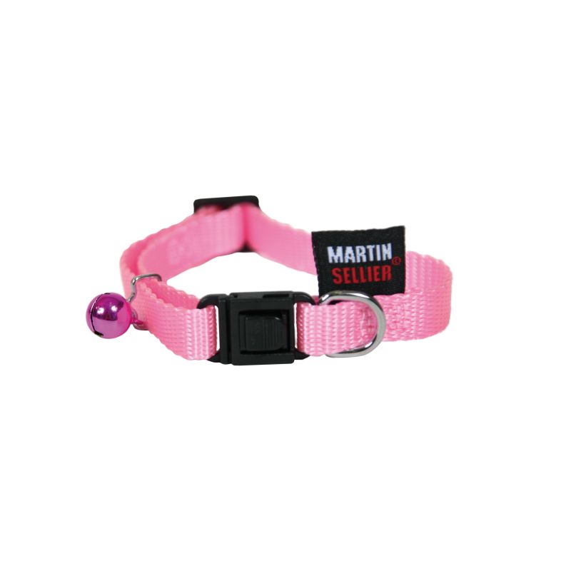 Collier chat en Nylon Rouge,Noir,Bleu,Rose