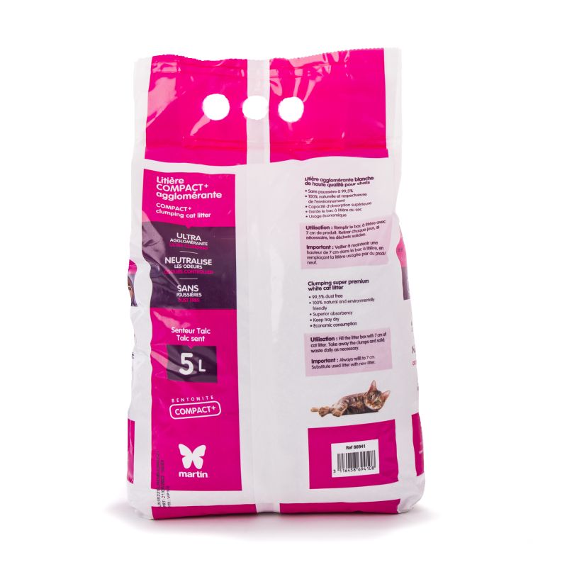 Litière Agglomérante COMPACT+ 5L