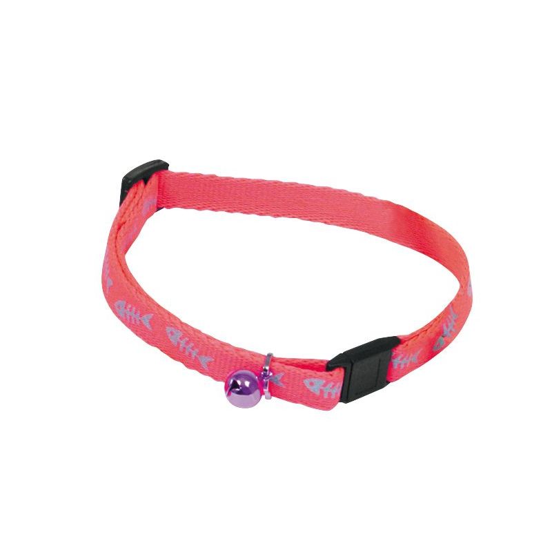 Collier Chat en Nylon FLUO "Fish"