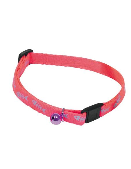 Collier Chat en Nylon FLUO "Fish"